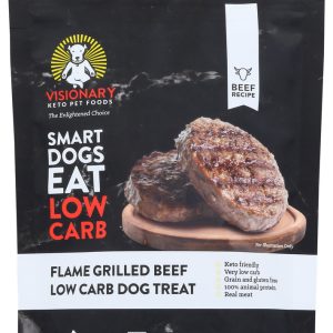 VISIONARY PET FOODS: Flame Grilled Beef Dog Treats, 7 oz