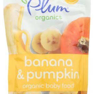 PLUM ORGANICS: Organic Baby Food Stage 2 Pumpkin & Banana, 4 oz