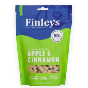 FINLEYS: Apple and Cinnamon Crunchy Dog Biscuits, 12 oz