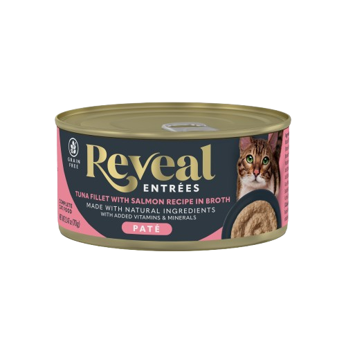 REVEAL: Entrees Tuna Fillet With Salmon Pate Recipe Cat Food, 2.47 oz