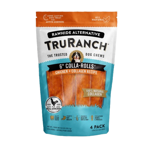 TRURANCH: 6In Chicken Rolls Dog Treat, 4 pk