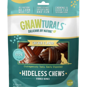 GNAWTURALS: Hideless Chews Chicken Small Dog Treat, 8.5 oz