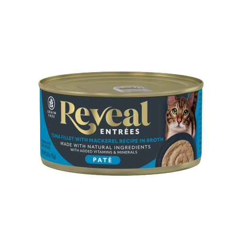 REVEAL: Entrees Tuna Fillet With Mackerel Pate Recipe Cat Food, 2.47 oz
