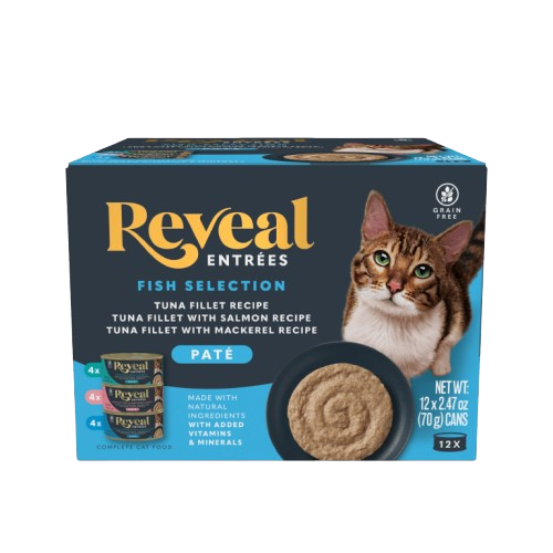 REVEAL: Entrees Fish Pate Selection Cat Food, 29.64 oz
