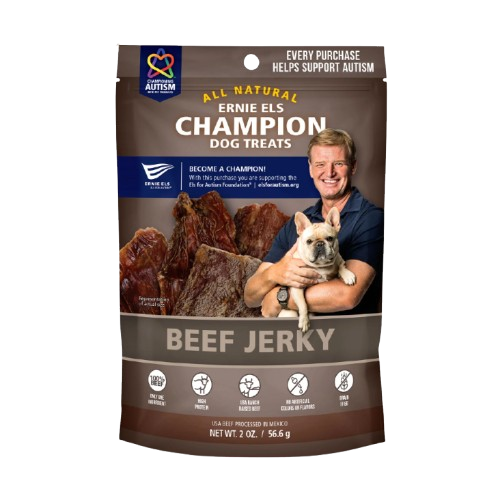 ERNIE ELS: Beef Jerky Dog Treats, 2 oz