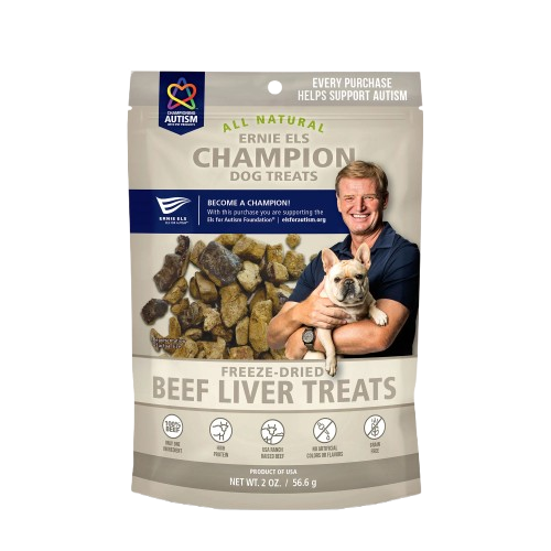 ERNIE ELS: Freeze Dried Beef Liver Dog Treats, 2 oz