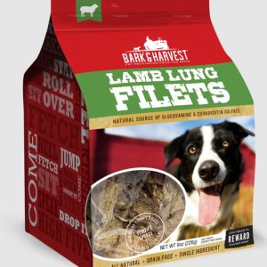 BARK AND HARVEST: Lamb Lung Filet Dog Chews, 8 oz