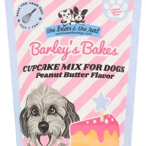 THE BEAR & THE RAT COOL TREATS FOR DOGS: Barleys Bakes Peanut Butter Flavor Dog Treat, 7.5 oz