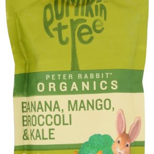 PETER RABBIT: Organic Banana Mango Broccoli and Kale Puree, 4.4 oz