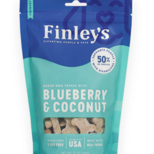 FINLEYS: Blueberry Coconut Crunchy Dog Biscuits, 12 oz