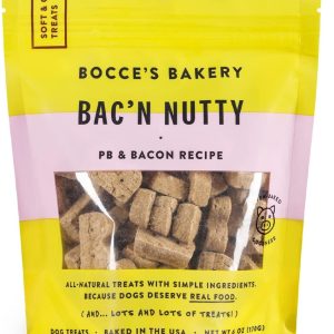 BOCCES BAKERY: Peanut Butter Bacon Recipe Dog Treat, 6 oz