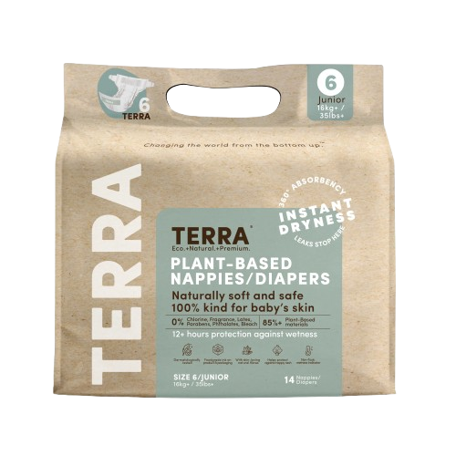 TERRA ORGANICS: Size 6 Diapers Junior, 14 ea