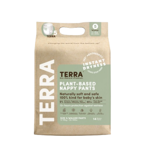 TERRA ORGANICS: Size 5 Training Pants Walker, 14 ea