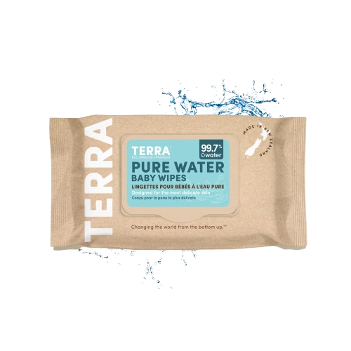 TERRA ORGANICS: Bamboo Baby Wipes Pure NZ Water, 70 ea