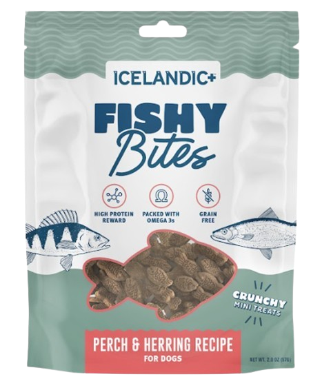 ICELANDIC PLUS: Fishy Bites Treats For Dogs, 2 oz