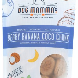 DOG MAMMAS: Organic Berry Banana Coco Chunk Dog Treats, 6 oz