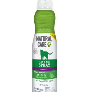 NATURAL CARE: Flea and Tick Spray For Cats, 6.3 oz