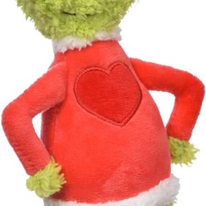DR. SEUSS GRINCH: The Grinch Dog Toy 9In Heart Plush, 1 pk
