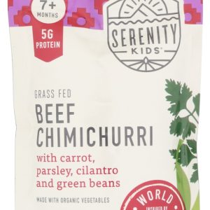 SERENITY KIDS: Beef Chimichuri Baby Food Pouch, 3.5 oz