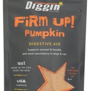 DIGGIN YOUR DOG: Firm Up Pumpkin Digestive Aid Pet Supplement, 4 oz