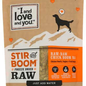 I&LOVE&YOU: Stir and Boom Raw Raw Chick Boom Ba Dog Food, 1 lb