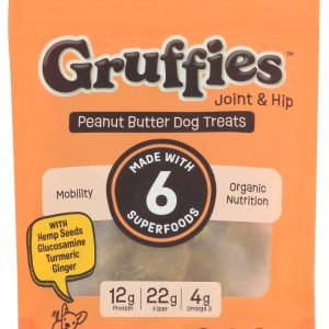 GRUFFIES: Joint and Hip Peanut Butter Dog Treat, 6 oz