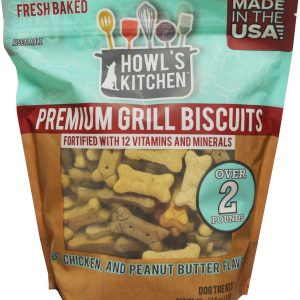 HOWLS KITCHEN: Premium Grill Dog Biscuits, 42 oz