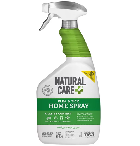 NATURAL CARE: Flea and Tick Home Spray, 32 fo