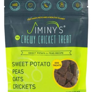 JIMINYS: Sweet Potato Peas Chewy Cricket Dog Treat, 6 oz
