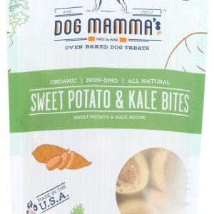 DOG MAMMAS: Organic Sweet Potato and Kale Bites Dog Treats, 6 oz