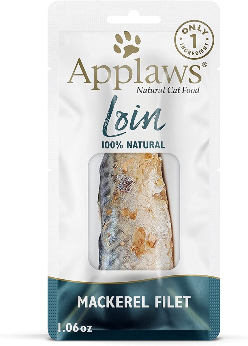APPLAWS: Cat Food Loins Mackerel, 1.06 oz