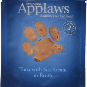 APPLAWS: Cat Food Tuna Fillet with Sea Bream in Broth, 2.47 oz