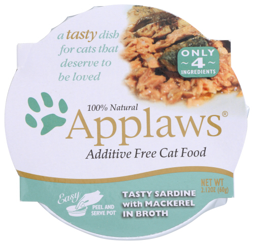 APPLAWS: Tasty Sardine With Mackerel in Broth, 2.12 oz