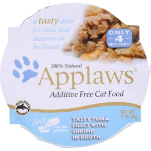 APPLAWS: Tasty Tuna Fillet with Shrimp Cat Food, 2.12 oz