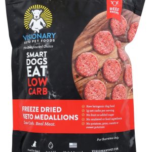 VISIONARY PET FOODS: Beef Freeze Dried Keto Medallion For Dogs, 25 oz