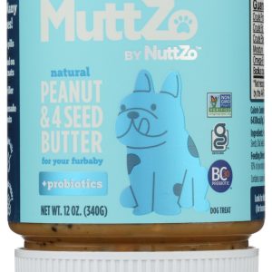 NUTTZO: Muttzo Peanut Butter Plus Probiotics For Fur Baby, 12 oz