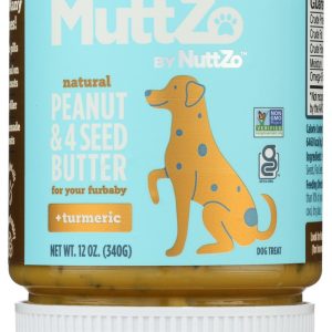 NUTTZO: MuttZo Peanut Butter Plus Turmeric For Fur Baby, 12 oz