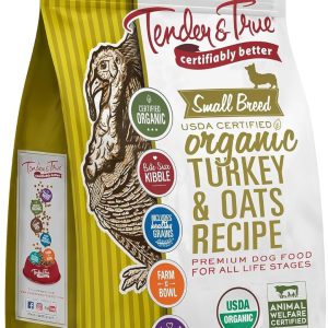 TENDER & TRUE: Small Breed Turkey And Oats Dry Dog Food, 4 lbs