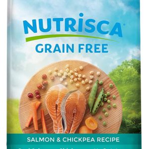 DOGSWELL: Nutrisca Grain Free Salmon & Chickpea Recipe Dog Food, 4 lb