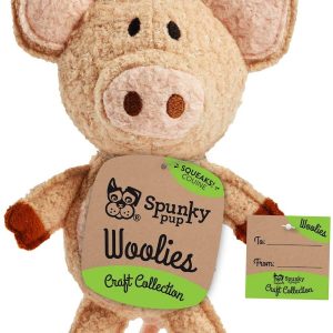 SPUNKY PUP: Woolies Dog Toy Pig, 1 ea
