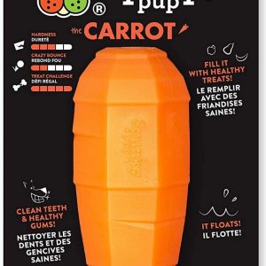 SPUNKY PUP: Treat Holding Carrot Dog Toy, 1 ea