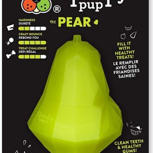 SPUNKY PUP: Holding Treat Play Dog Toy Pear, 1 ea
