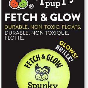 SPUNKY PUP: Medium Fetch & Glow Ball Dog Toy, 1 ea