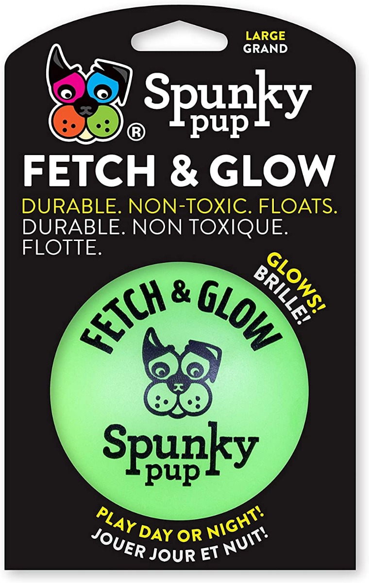SPUNKY PUP: Large Fetch & Glow Ball Dog Toy, 1 ea
