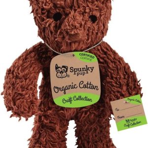 SPUNKY PUP: Organic Cotton Large Bear Dog Toy, 1 ea
