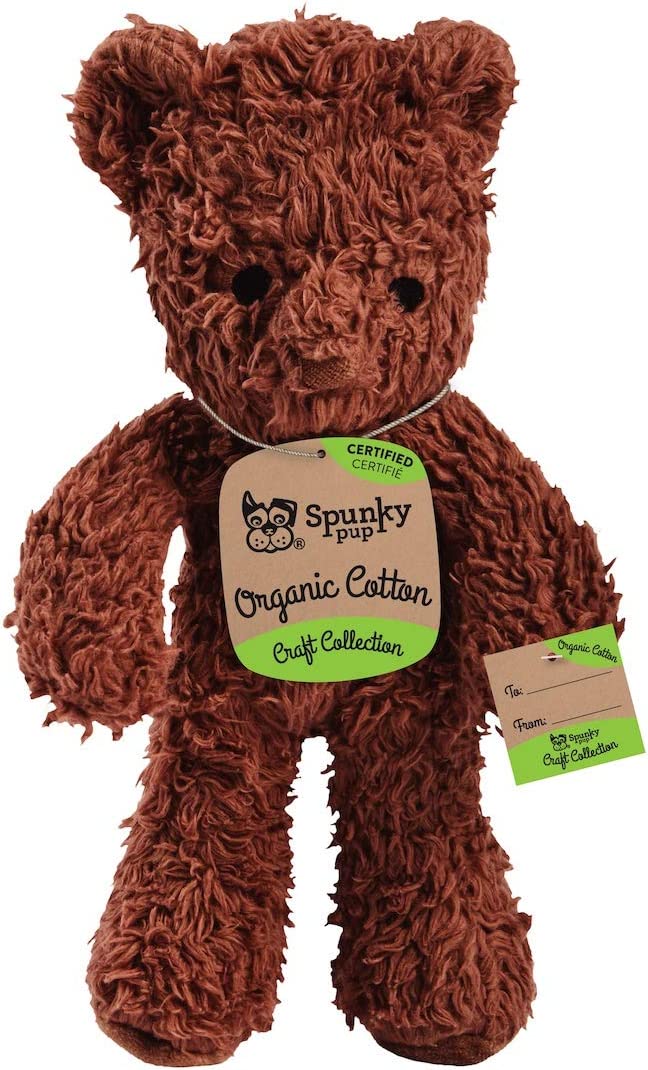 SPUNKY PUP: Organic Cotton Large Bear Dog Toy, 1 ea