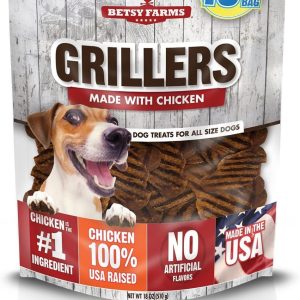 BETSY FARMS: Chicken Grillers Dog Jerky Treats, 18 oz