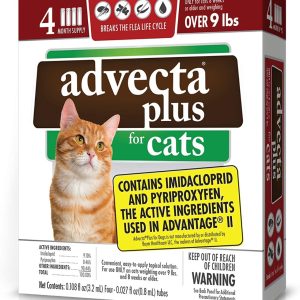ADVECTA: Plus Flea Protection for Cats Over 9 Lbs, 4 do