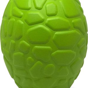 MUTTS KICK BUTT: Dinosaur Egg Durable Rubber Chew Dog Toy & Treat Dispenser, 1 ea