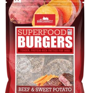 BARK AND HARVEST: Beef & Sweet Potato Superfood Burgers, 6 oz